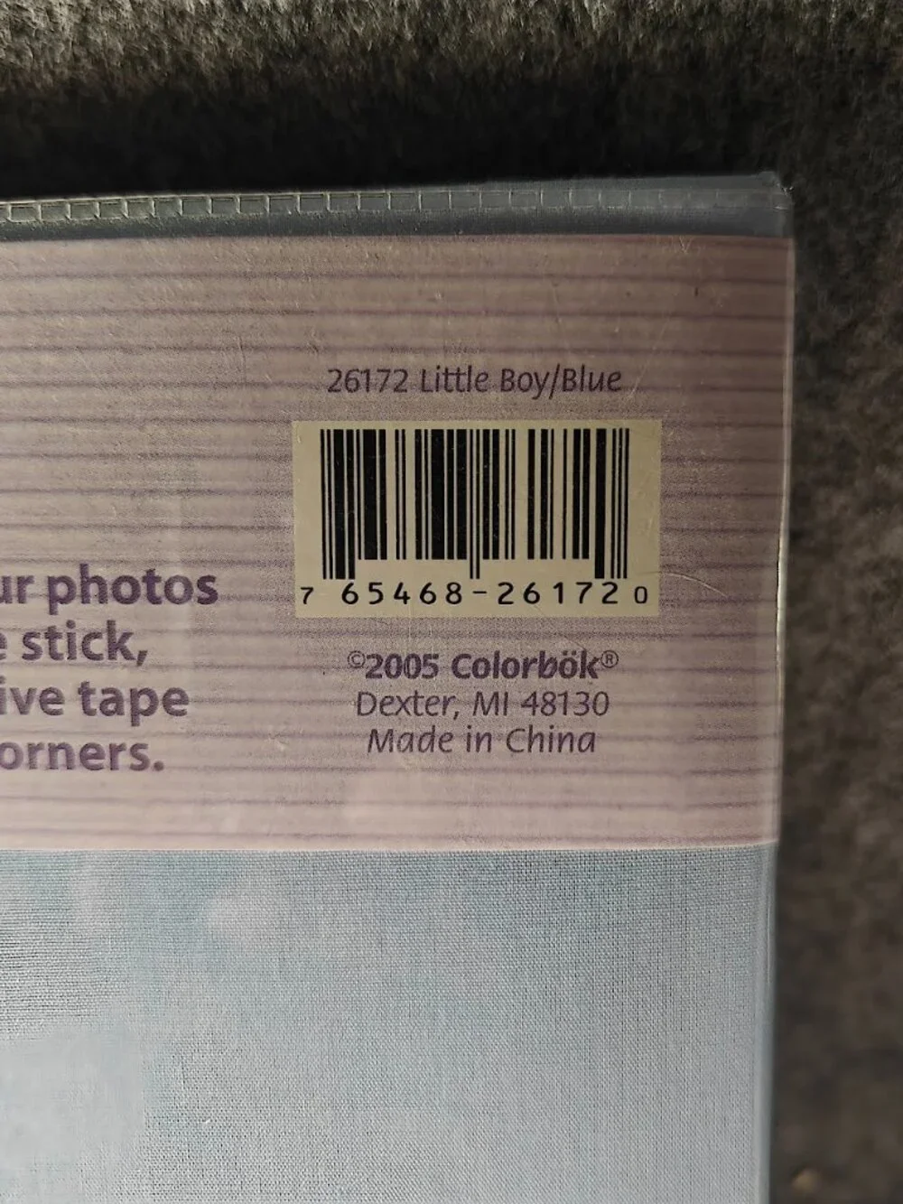 Colorbök 8x8 Pre‑Designed Memory Book Little Boy Blue Scrapbook NEW